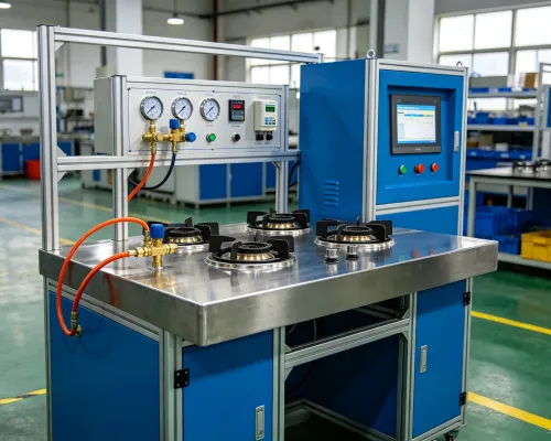 6-Station Water Heater Aging Test Line