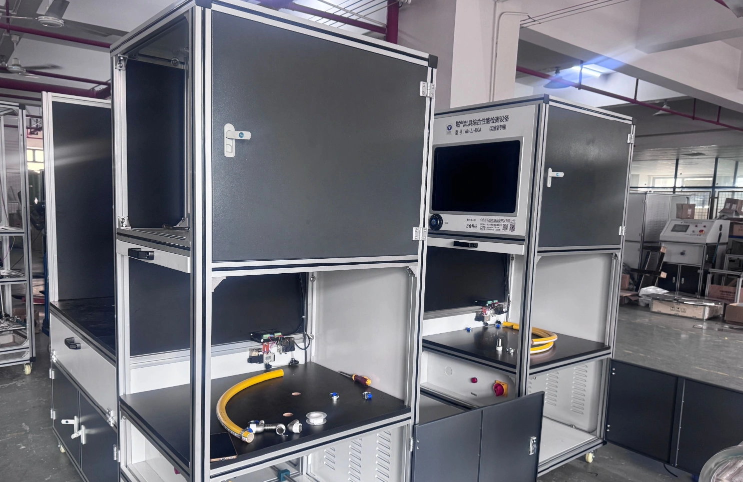 Gas appliance testing equipment ready for export