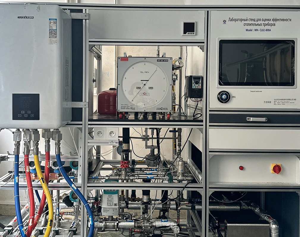 Gas appliance testing equipment ready for export